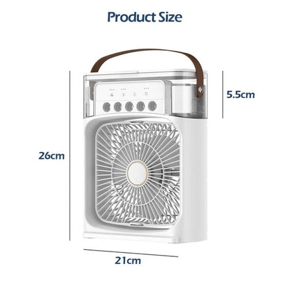 Ventilador humidificador de nebulización blanco