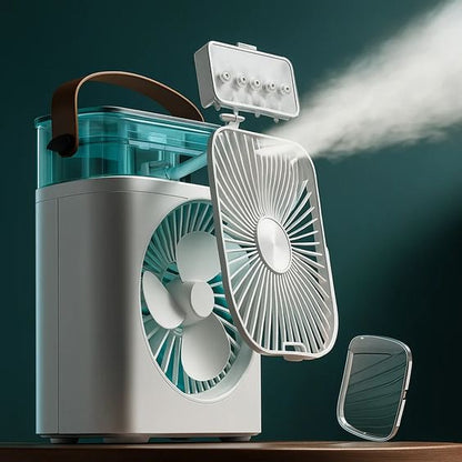 Ventilador humidificador de nebulización blanco